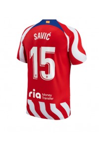 Fotbalové Dres Atletico Madrid Stefan Savic #15 Domácí Oblečení 2022-23 Krátký Rukáv